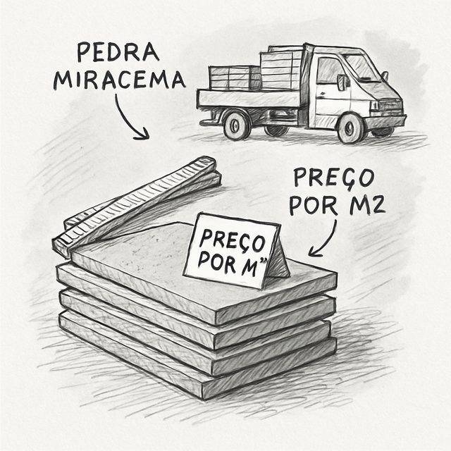 Preço do m² da Pedra Miracema
