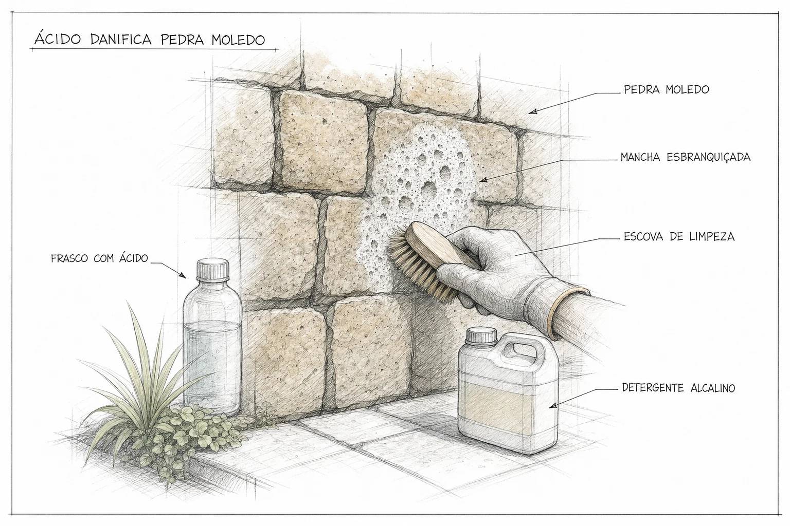 Ácido Limpa-Pedra Estraga a Moledo?