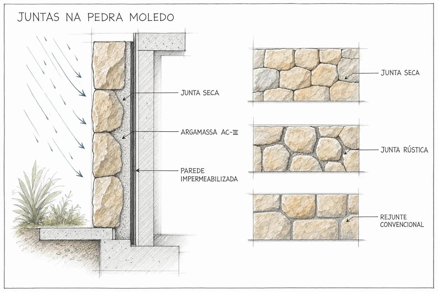 Junta Seca ou Rejunte na Pedra Moledo: Qual Escolher