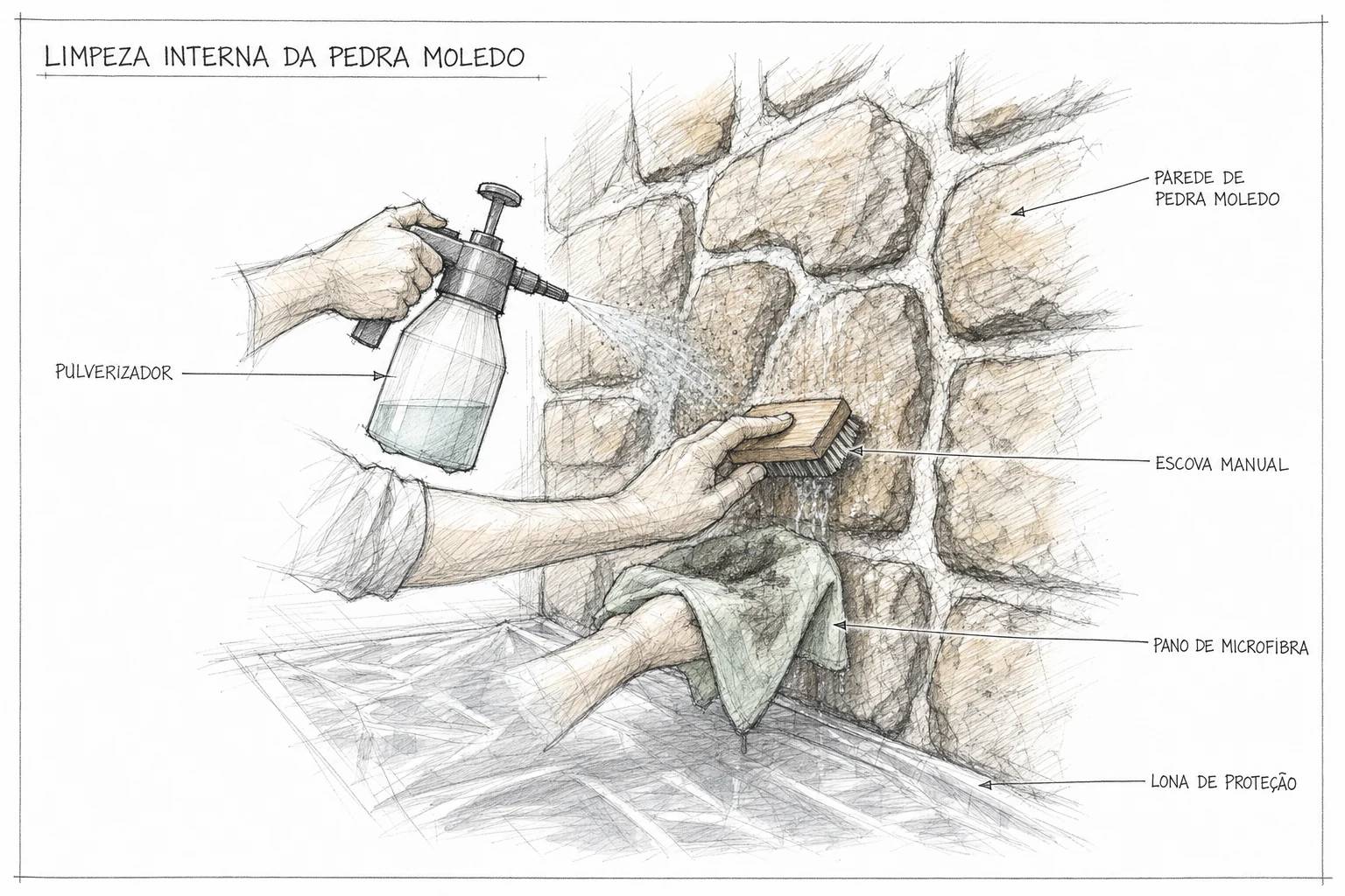 Como Limpar Pedra Moledo em Interiores?