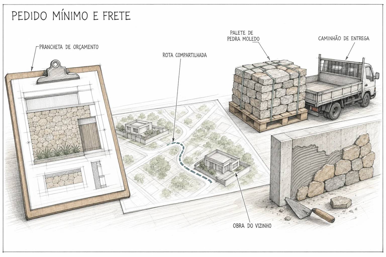 Qual o Pedido Mínimo de Pedra Moledo?
