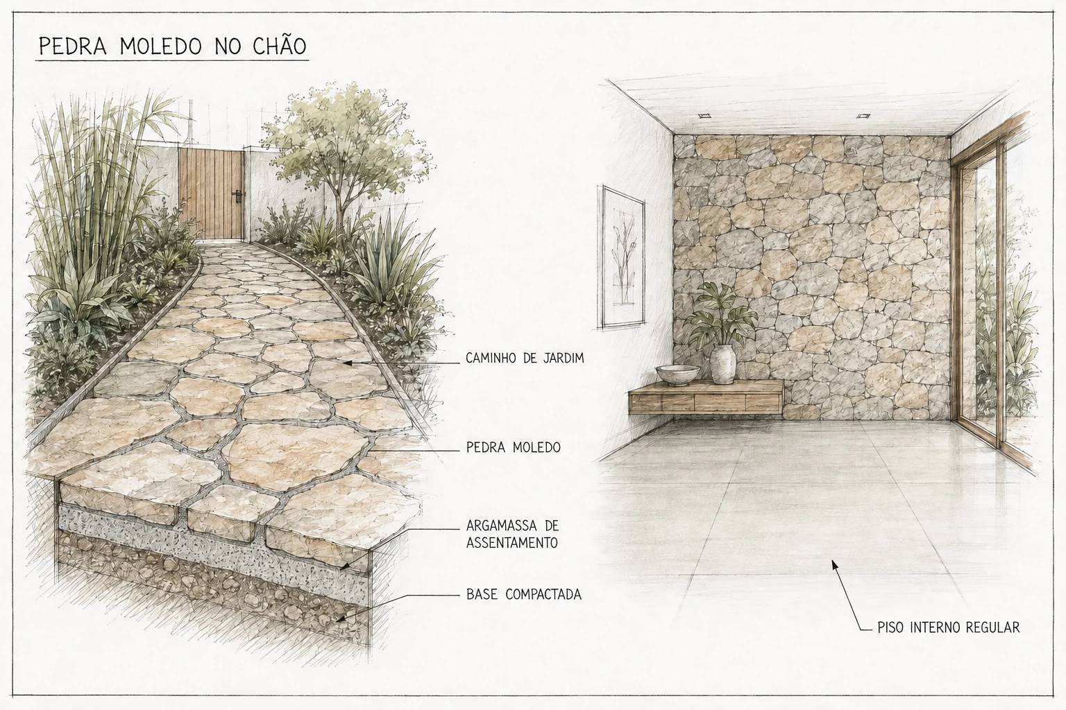 Pedra Moledo no Chão: Pode Usar como Piso?
