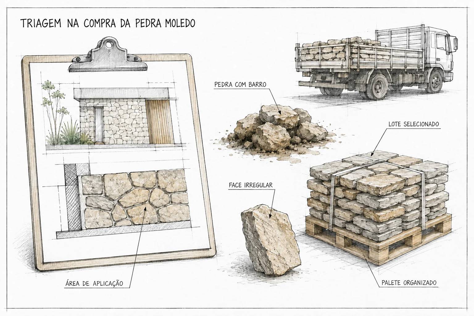 Cuidado com Pedra Moledo de 2ª Linha