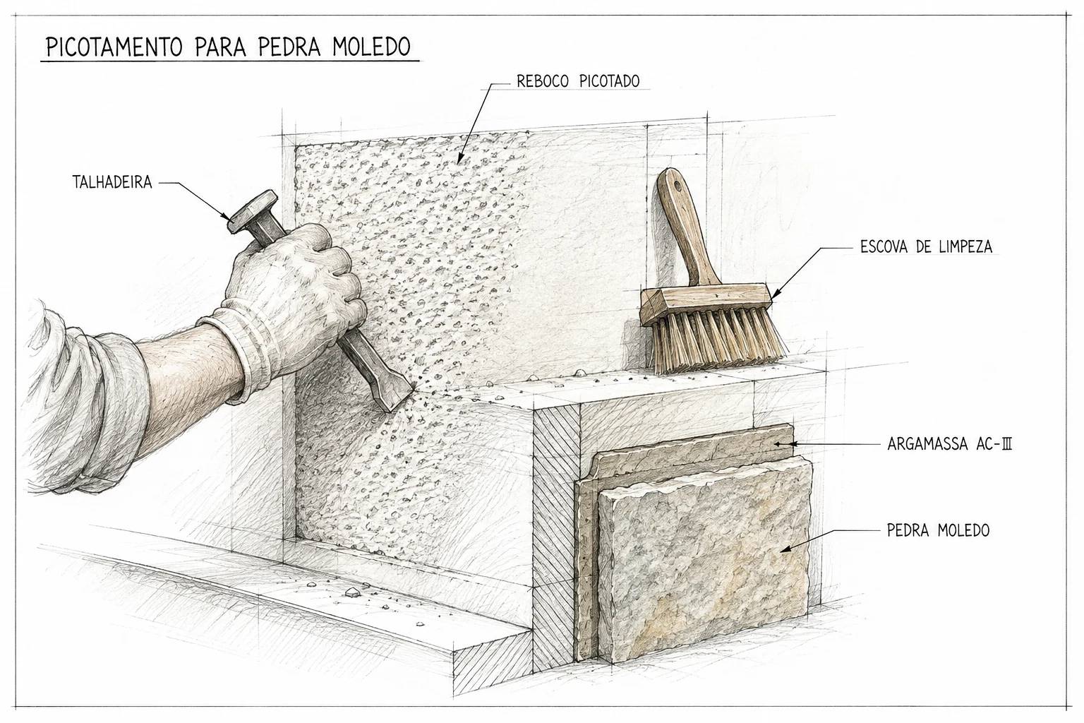 Precisa Picotar Parede para Pedra Moledo?