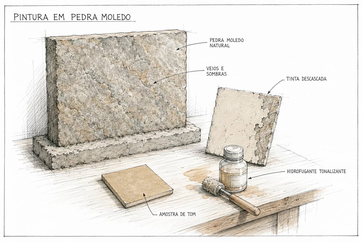 Pode Pintar Pedra Moledo? Sim ou Não?