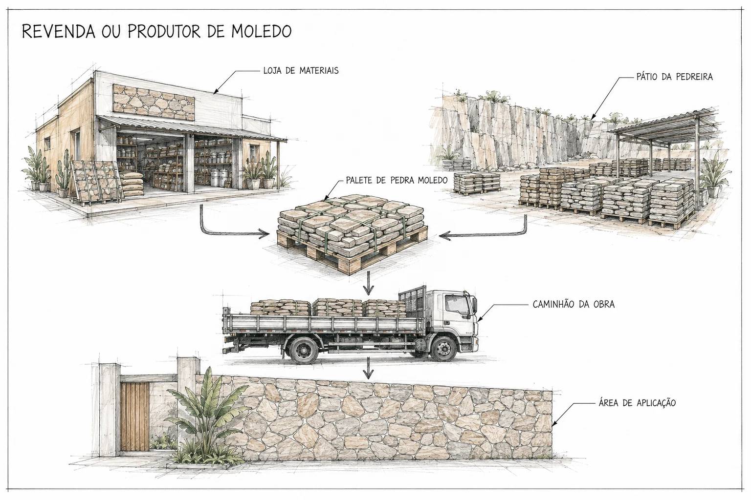 Comprar de Revenda ou Produtor de Pedra?