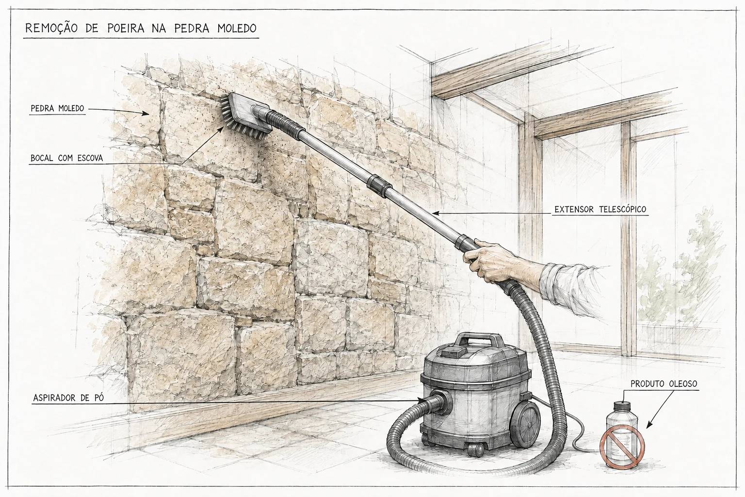 Como Tirar Poeira da Pedra Moledo?