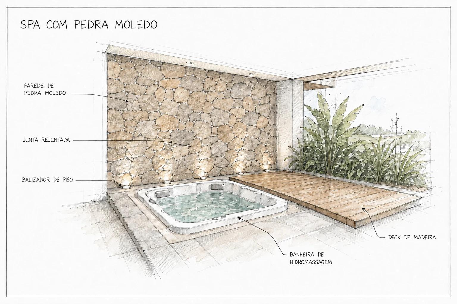 Spa e Jacuzzi: O Relaxamento da Pedra Natural
