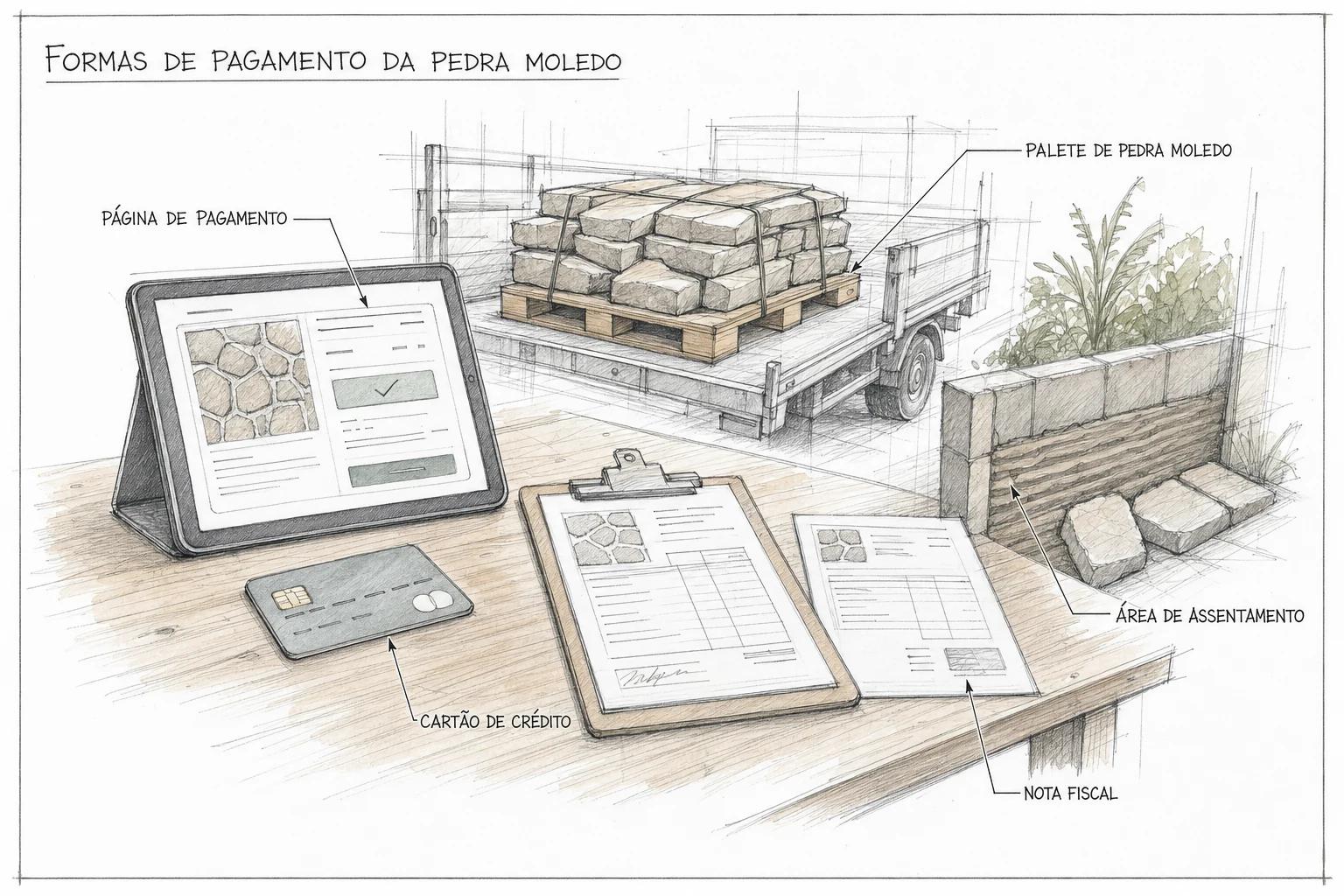 Formas de Pagamento para Pedra Moledo