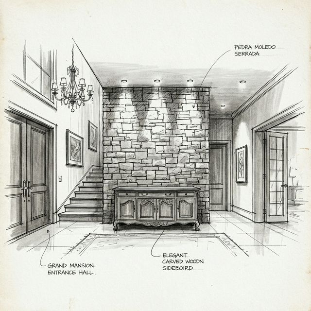 Hall de Entrada: A Primeira Impressão é a Pedra