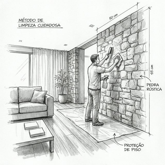 Como Limpar Pedra Moledo em Áreas Internas (Sem Mangueira)?