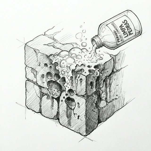 Ácido "Limpa-Pedra" Estraga a Pedra Moledo?