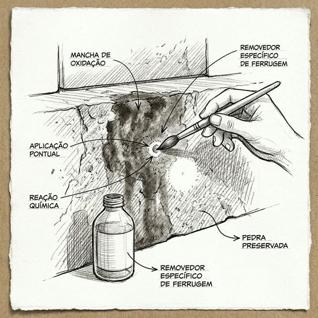 Como Remover Manchas de Ferrugem da Pedra Moledo?