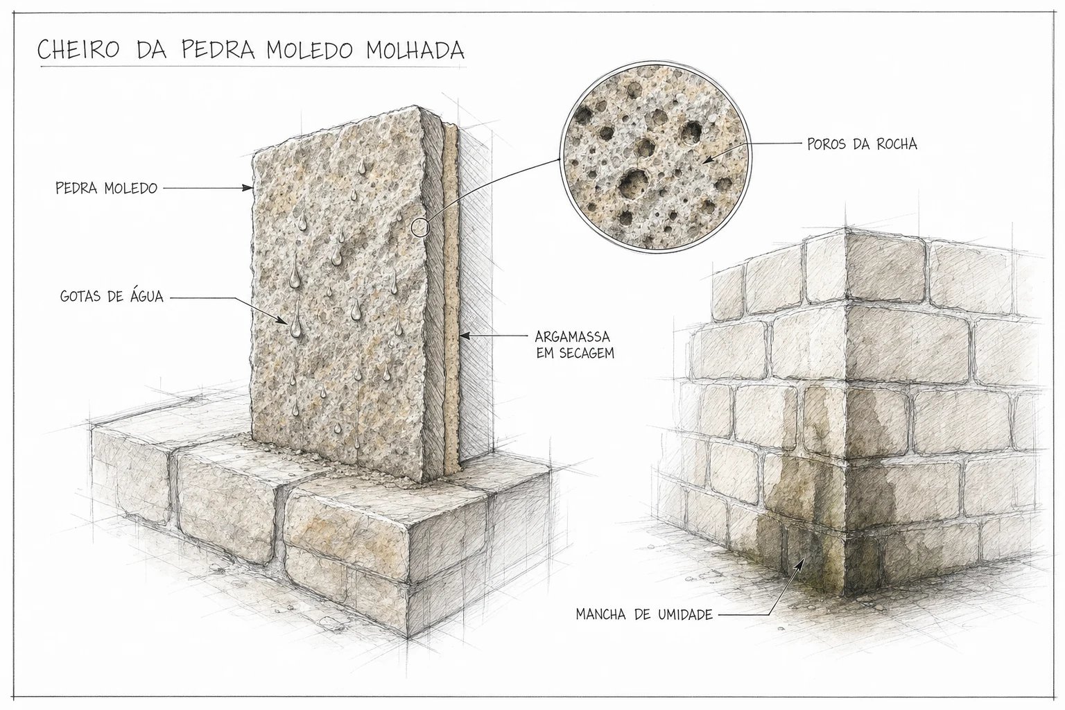 Pedra Moledo Tem Cheiro Quando Molha?