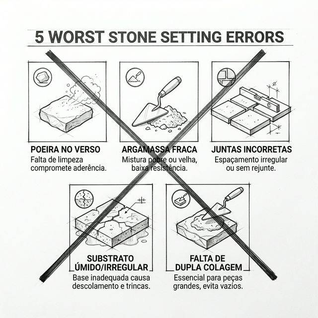 5 Erros Comuns na Instalação da Pedra Moledo