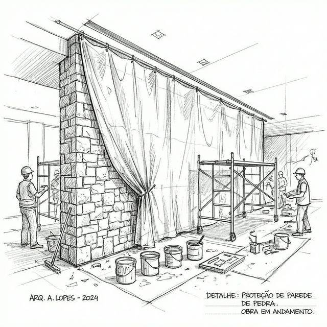 Como Proteger a Pedra Moledo Durante a Obra?