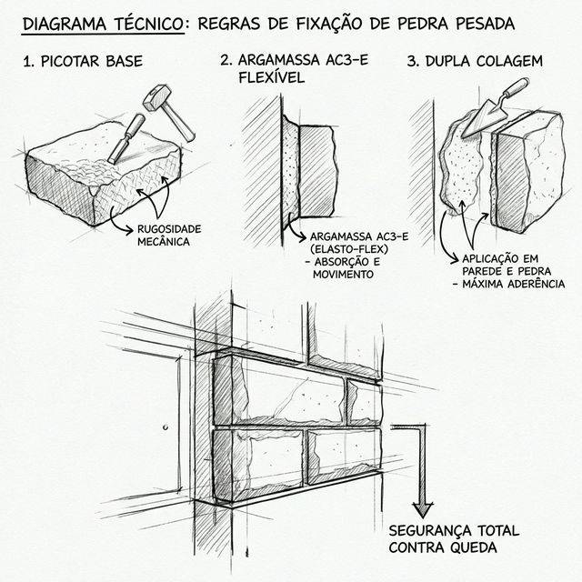 Como Evitar que a Pedra Moledo Caia da Parede?